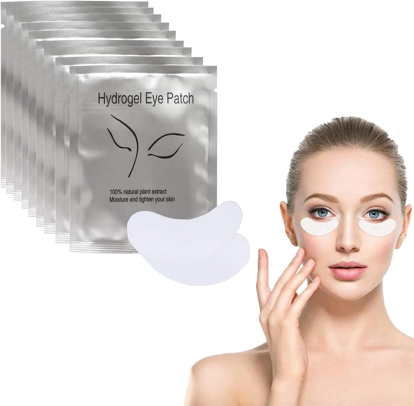 Eyelash Extension Gel Pads Kit - 200 Pack Lint-Free False Eyelash Adhesive Pads for Professional Lash Extensions & Makeup Application | Salon & Home Use
