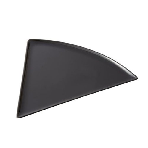 8.75 x 9 Inch Black Melamine Triangle Pizza Plates - Set of 24 - Durable & Creative Serving Dishes for Parties, Picnics & Restaurants