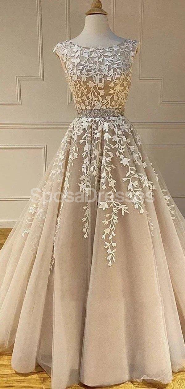 Elegant Lace Applique A-Line Evening Prom Dresses for Women - Formal Party Gowns for Homecoming, Ball & Special Occasions | Style 12274