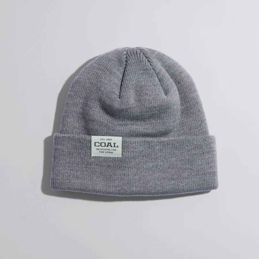 2024 Coal Uniform Low Beanie - Heather Grey | Warm Winter Hat for Men & Women | Perfect for Skiing, Snowboarding & Outdoor Activities