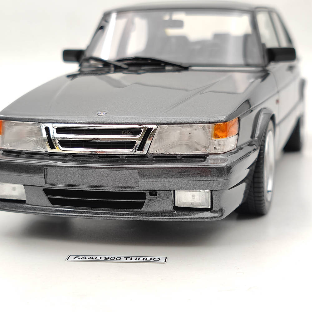 1/18 Scale Saab 900 Turbo T16 Airflow Grey Resin Model Car - DNA Collectibles DNA000113 - Perfect for Car Enthusiasts, Collectors & Home/Office Display