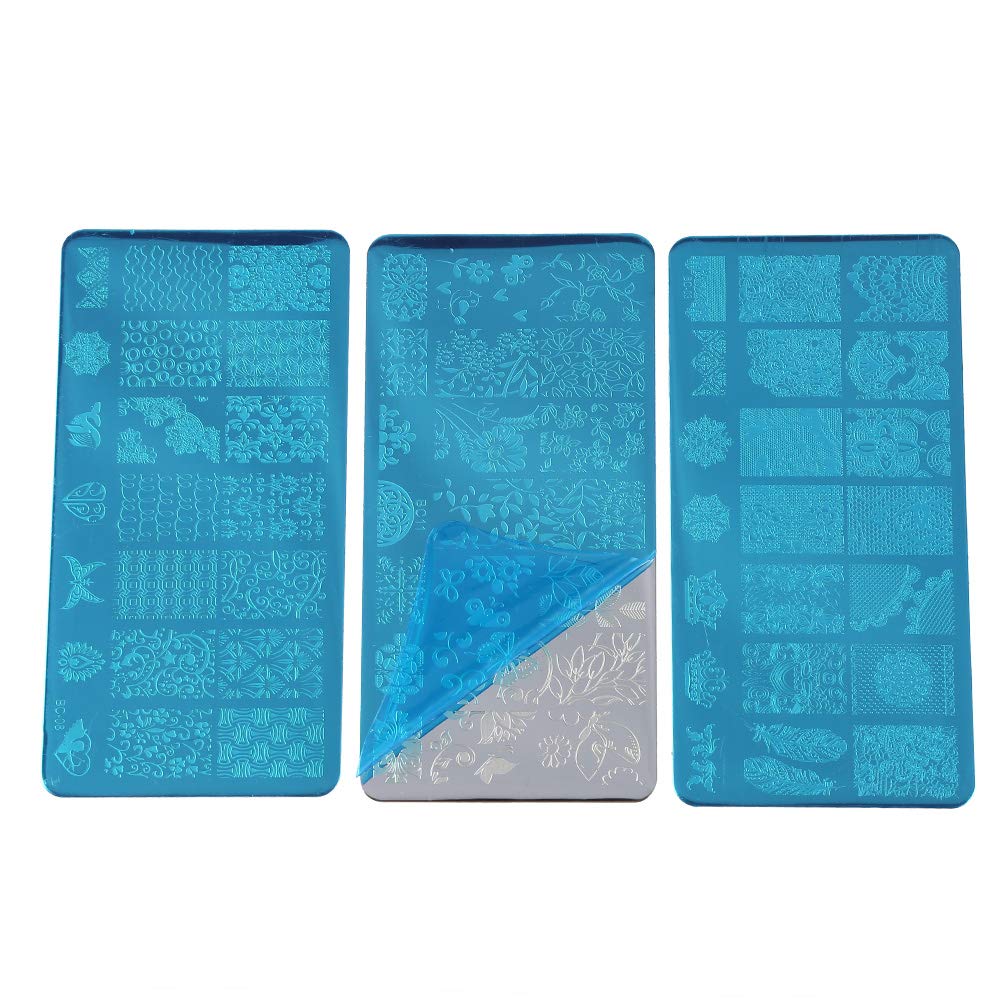 Professional Floral Nail Art Stamping Plates Set - 13Pcs Flower Forest Design Nail Stamp Plates with 2 Stamper & Scraper Tools for DIY Manicure | Perfect for Salon, Home Nail Art & Gift Giving