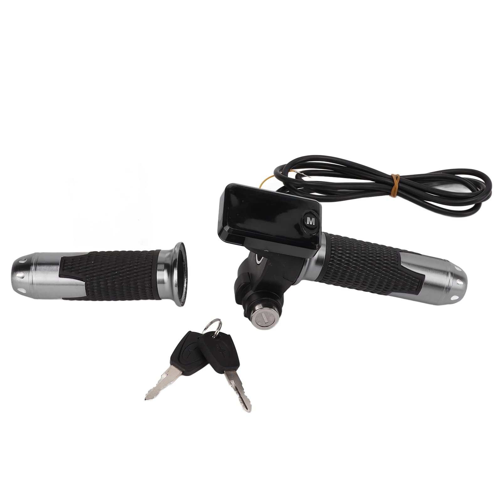 High-Performance Electric Bike Throttle Grip with LCD Display, Twist Accelerator, Cable, and Key Knock for Urban Commuting and Off-Road Adventures