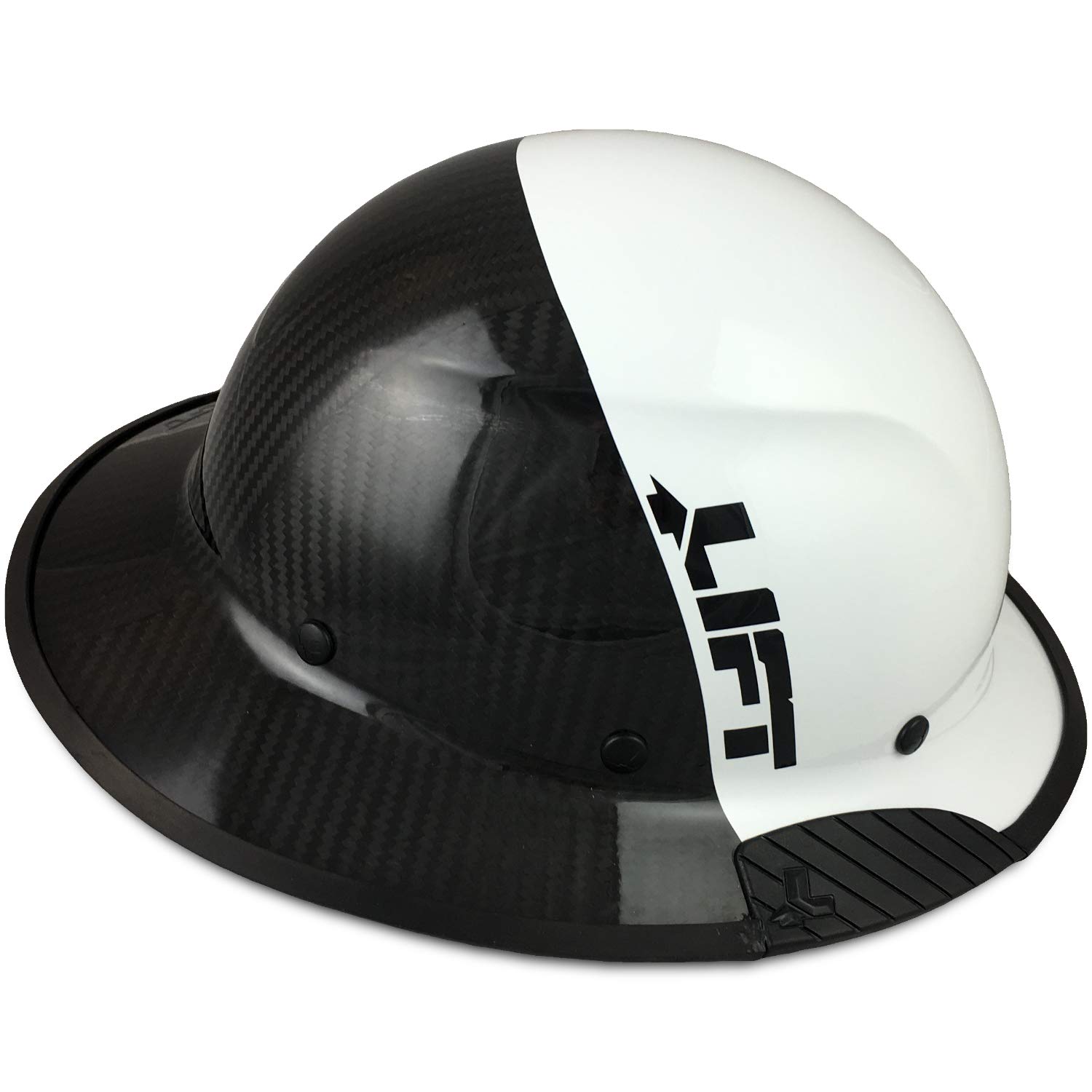 Texas America Safety Company Carbon Fiber Hard Hat - Full Brim ANSI Certified for Construction & Industrial Safety | Lightweight & Durable Head Protection for Workers