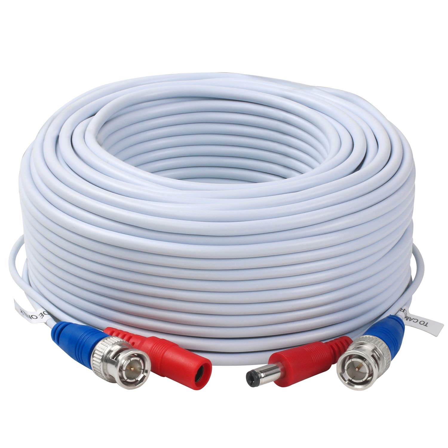 4 Pack 30ft BNC Video Power Cable with Connectors - High-Quality Extension Wire for CCTV Security Cameras & DVR Surveillance Systems - Perfect for Home Security, Office Monitoring, and Outdoor Surveillance