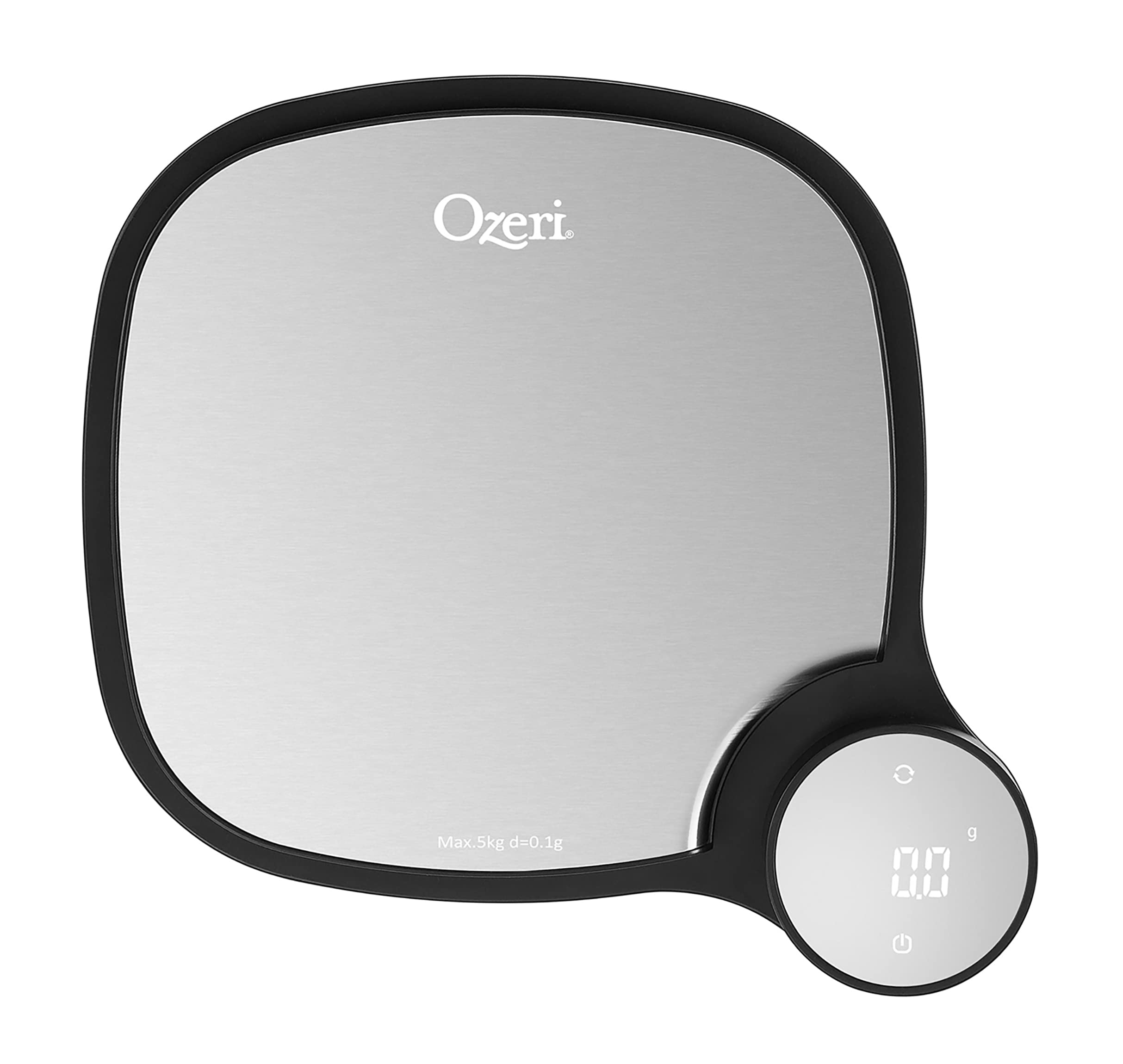 Ozeri Precision Digital Kitchen Scale - 0.1g/0.01oz Accuracy, Stainless Steel Platform, LCD Display - Perfect for Baking, Cooking, Meal Prep & Portion Control