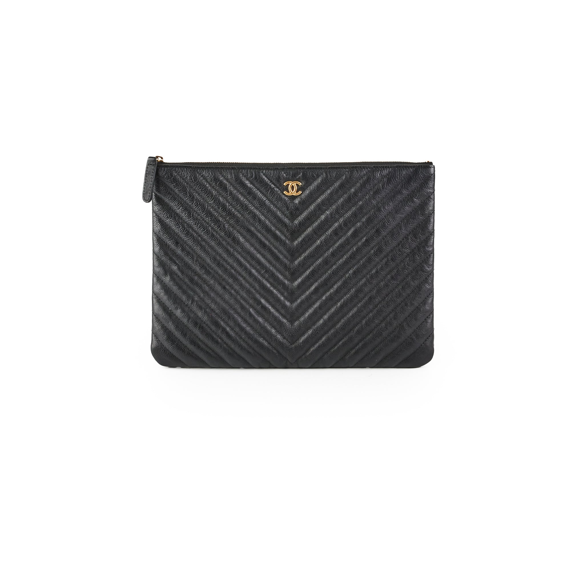 Chanel Large O Case Goatskin Black Leather Handbag - Luxury Designer Crossbody Bag for Women, Perfect for Evening Events & Travel Accessories