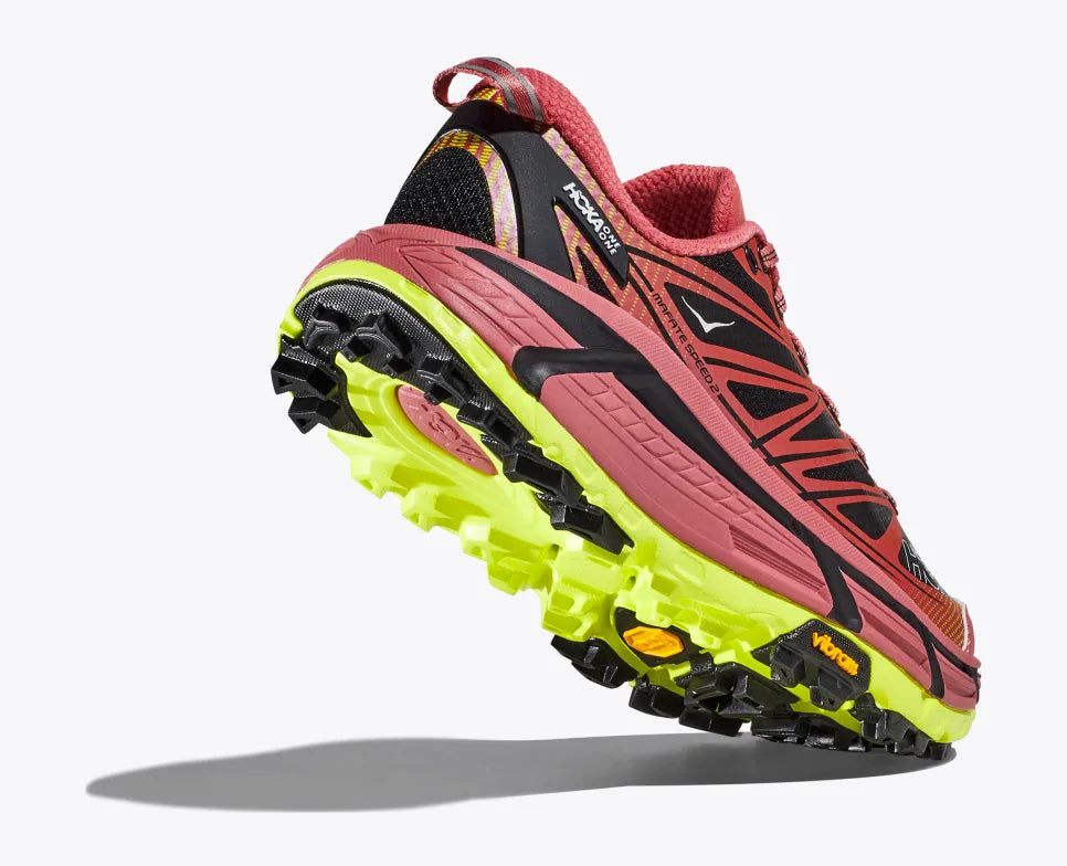 HOKA Mafate Speed 2 Trail Running Shoes - Clay/Black - Unisex Lightweight Hiking & Outdoor Adventure Footwear for Men and Women
