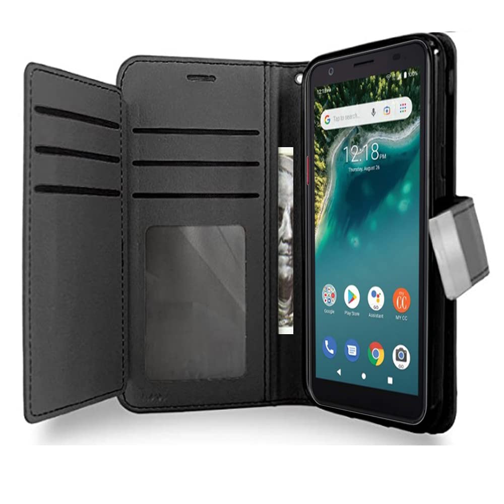 Avid 589 Phone Case - Wallet Folio with Wrist Strap for Daily Use & Travel