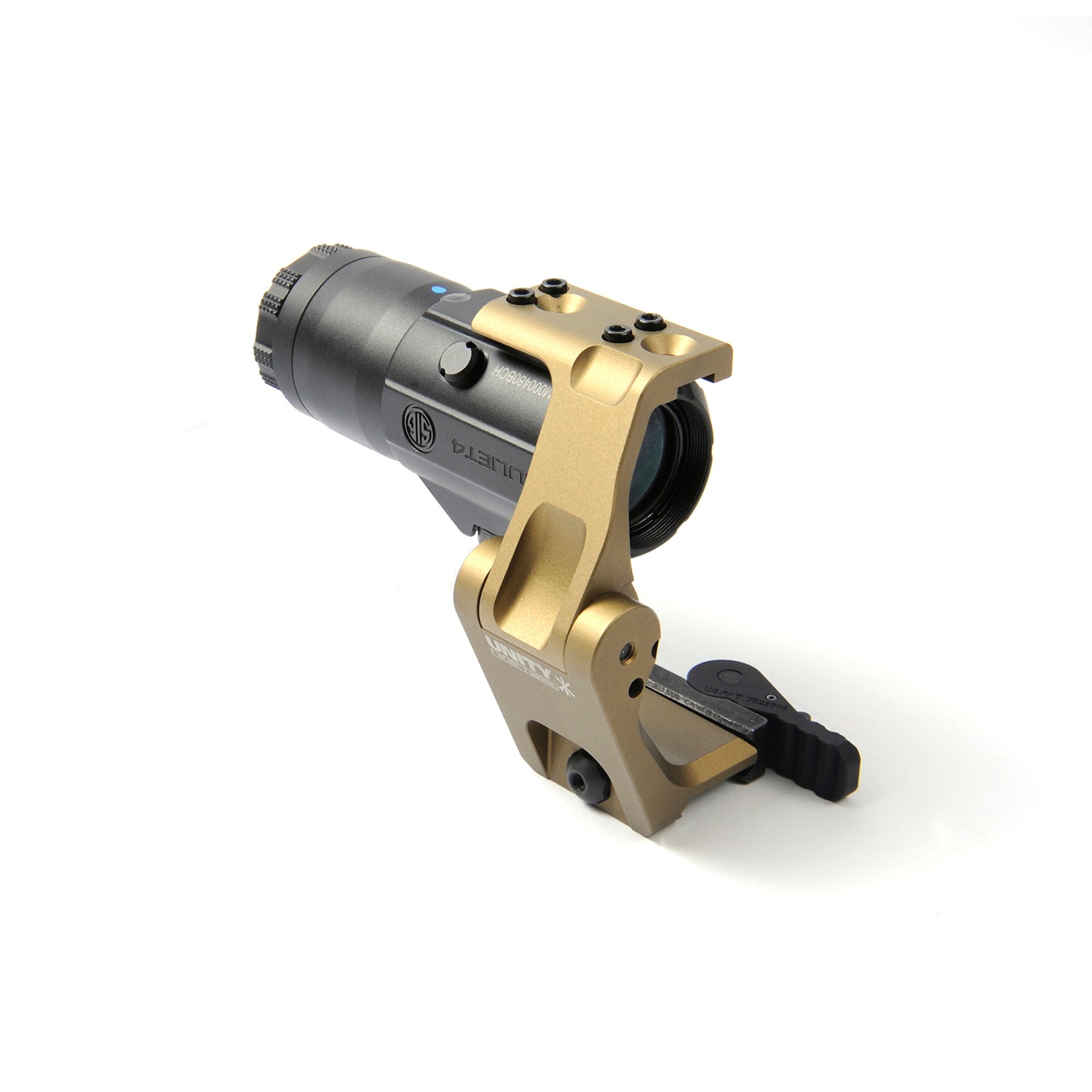 Unity Tactical FAST FTC OMNI Magnifier Mount - Made in USA - Compatible with Red Dot Sights for AR-15 & Rifle Optics - Perfect for Tactical Shooting & Hunting