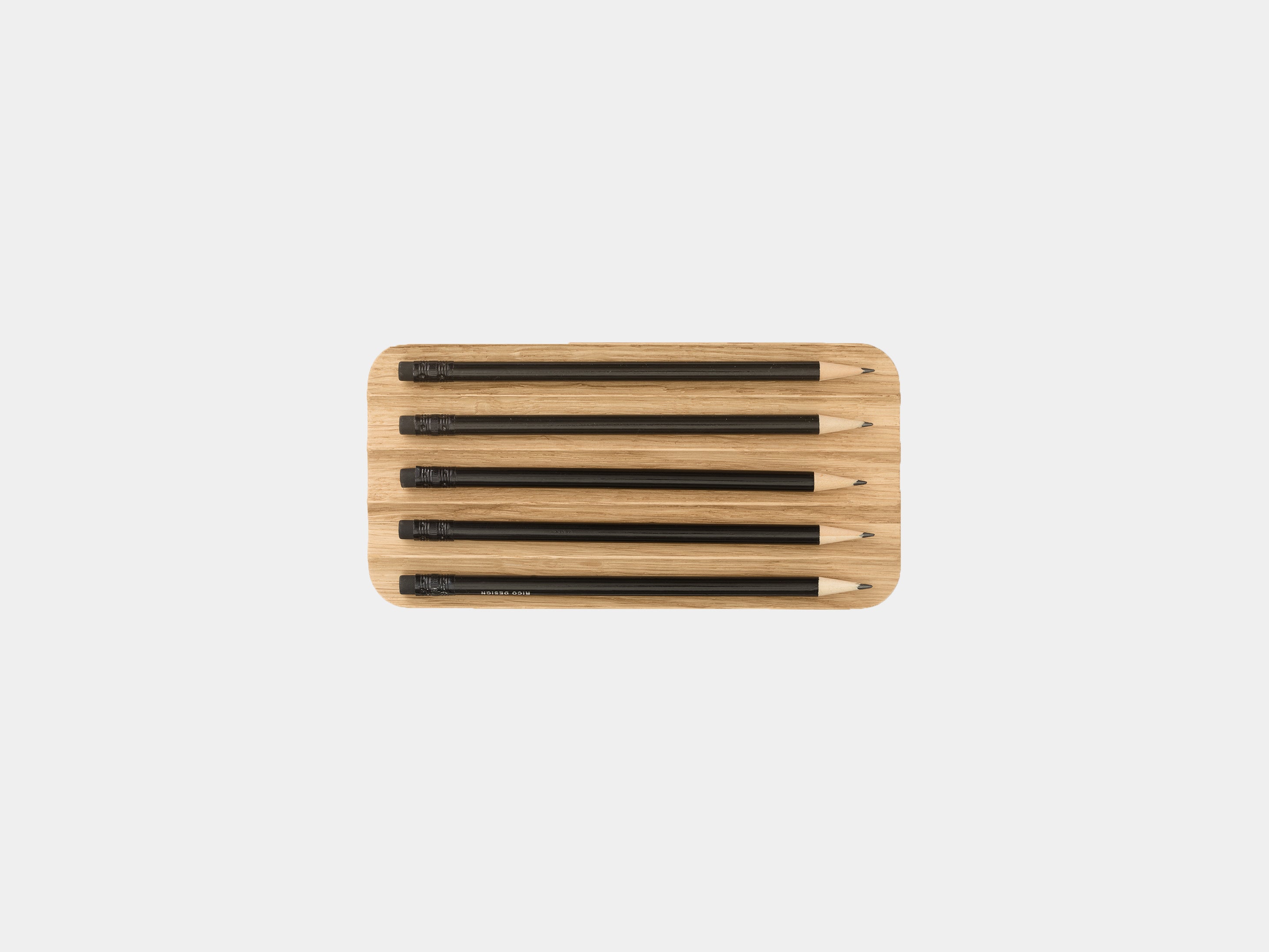 Premium Wooden Pen Tray Organizer by OakyBlocks - Stylish Desk Accessory for Pens, Pencils & Office Supplies | Perfect for Home Office, Study Desk & Gift Giving