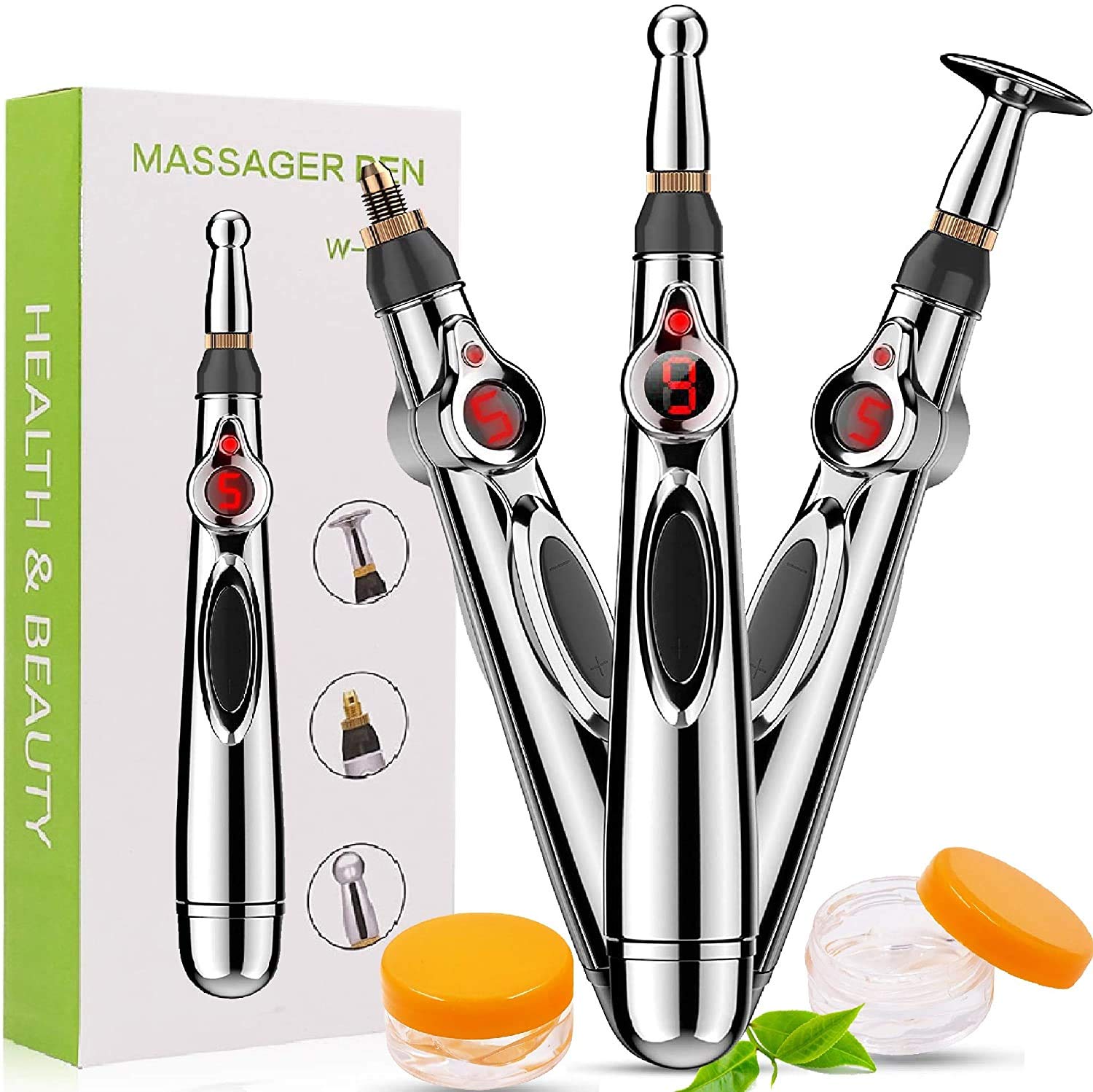 Electric Acupuncture Pen - Pain Relief Massager with Laser & Magnet Therapy for Meridian Stimulation | Portable Device for Muscle Relaxation, Stress Relief & Wellness at Home or Travel