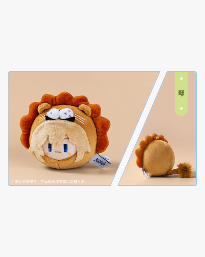 Genshin Impact Teyvat Zoo Dango Mini Plush Toy - Cute Collectible Character Pillow for Anime Fans, Gaming Room Decor, and Kawaii Gift