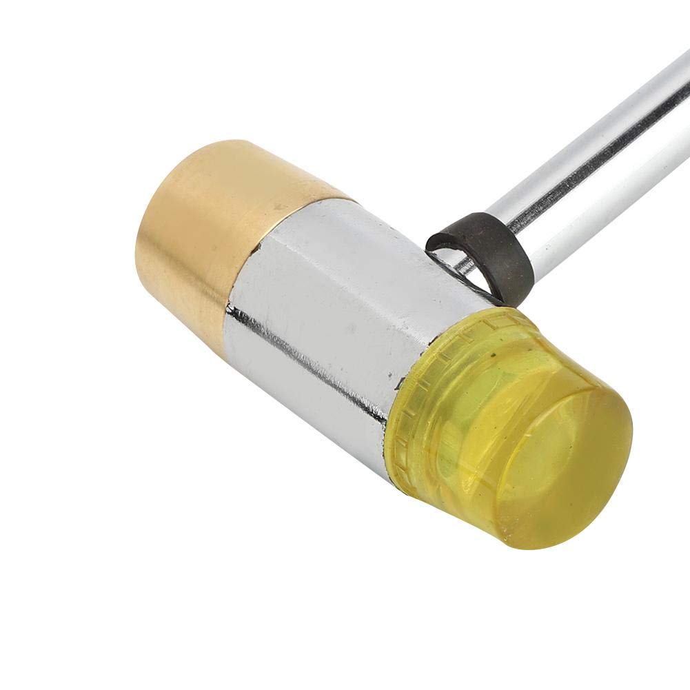 Professional Guitar Fret Hammer - Double Head Luthier Tool with Brass & Rubber Tips for Guitar, Bass, Mandolin & Ukulele Repair | Perfect for Instrument Setup, Maintenance & DIY Projects