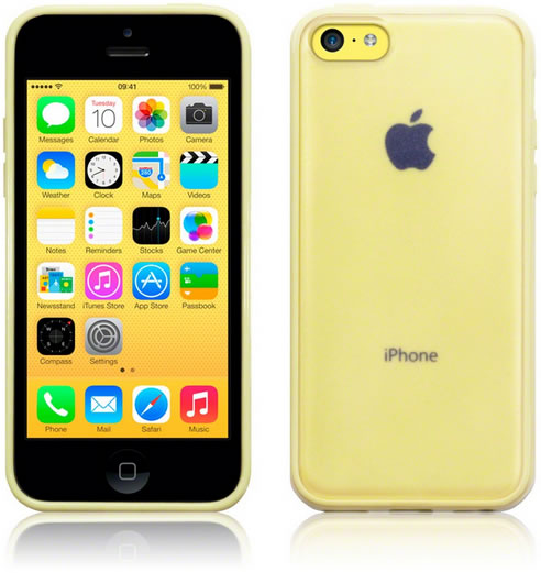 Apple iPhone 5C Frosted Bumper Case - Yellow | Shockproof Protective Cover for iPhone 5C | Perfect for Everyday Use, Travel & Outdoor Activities