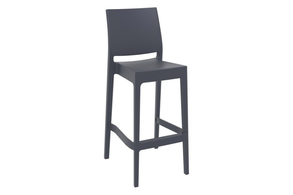 Hospitality Plus Maya Bar Stool - 29.5 Inch Seat Height [42.5H x 15.7W] - Perfect for Home Bars, Kitchen Islands & Commercial Use