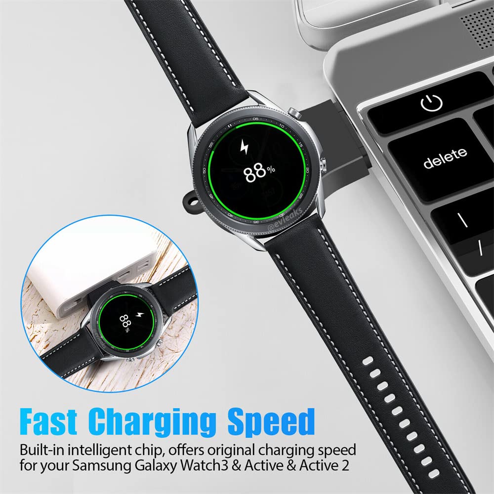 Portable Wireless Charger for Galaxy Watch 7/6/5/4/3 - Travel & Car Use
