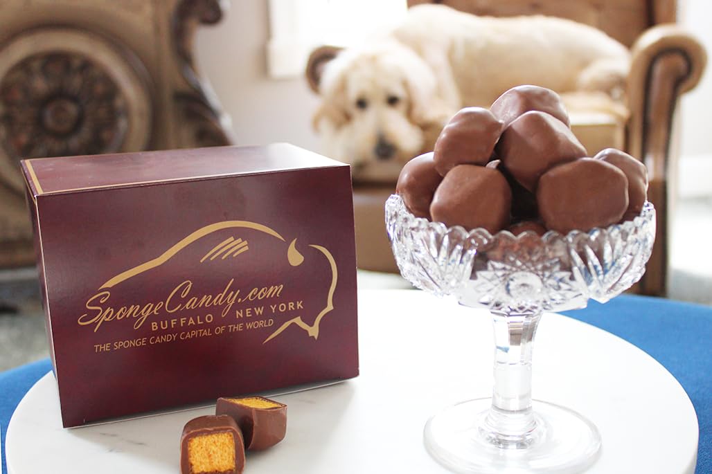 Premium Dark Chocolate Sponge Candy - Crunchy Honeycomb Toffee Treats - Perfect for Gifts, Desserts & Holiday Snacking