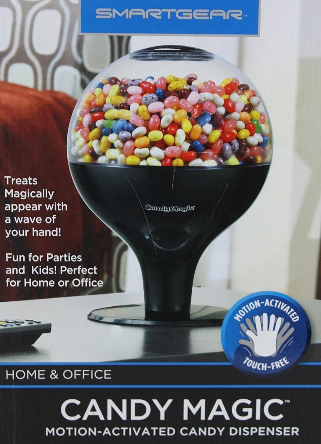 Emerson Automatic Motion Sensor Candy Dispenser - Hands-Free Halloween Treat Bowl for Parties & Trick-or-Treaters