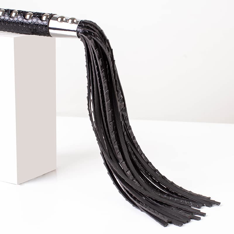 Leather BDSM Whip for Bondage, Spanking & Sensual Play - Premium Adult Toy for Couples & Roleplay - Perfect for Erotic Teasing & BDSM Scenes