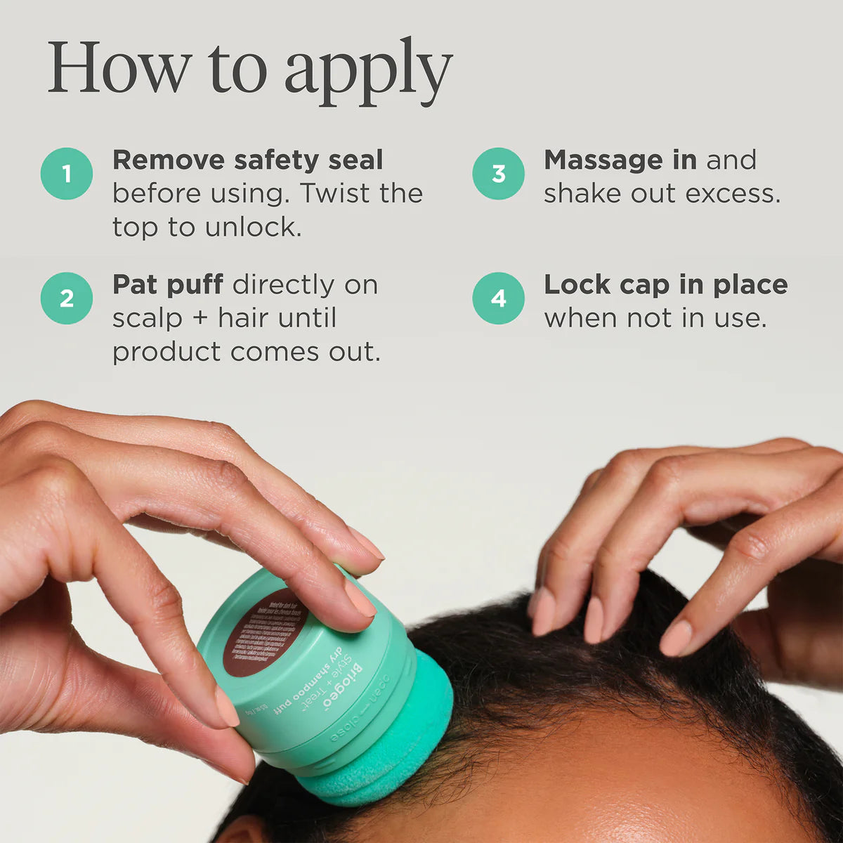 Style & Treat Dry Shampoo Puff - Volumizing & Refreshing Hair Powder for Oily Hair - Perfect for Travel, Gym & On-The-Go Hair Care