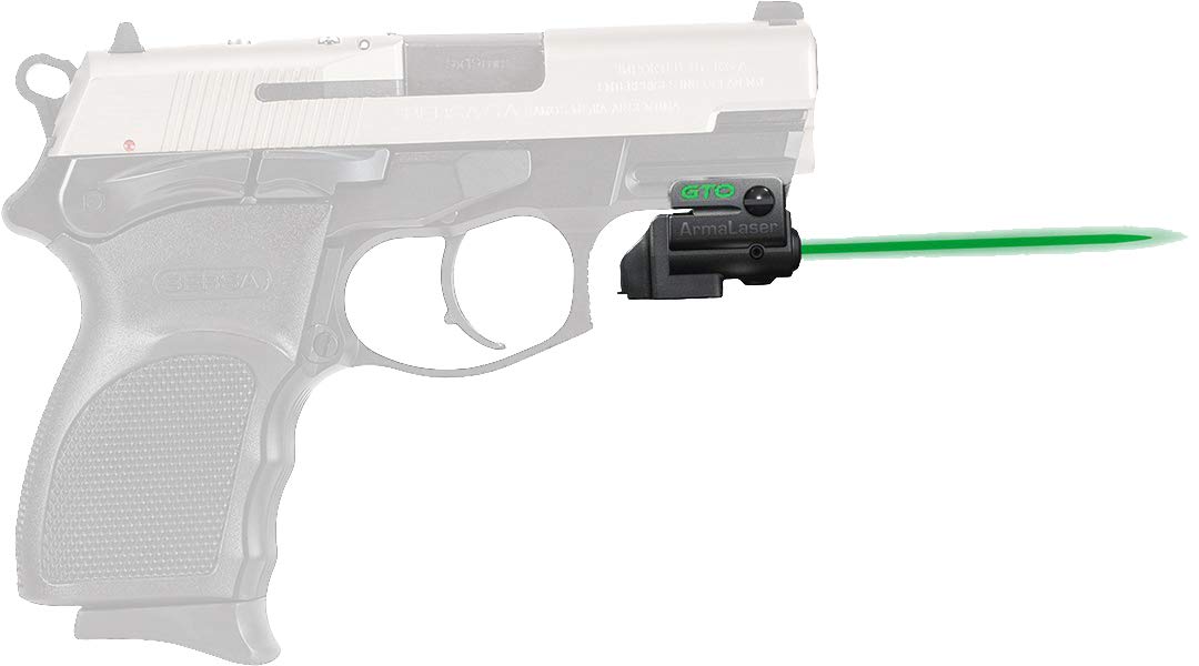 ArmaLaser Green Laser Sight for Bersa Thunder Pro UC Pro & GTO - FLX06 Grip Switch Compatible | Tactical Handgun Accessory for Home Defense & Target Shooting