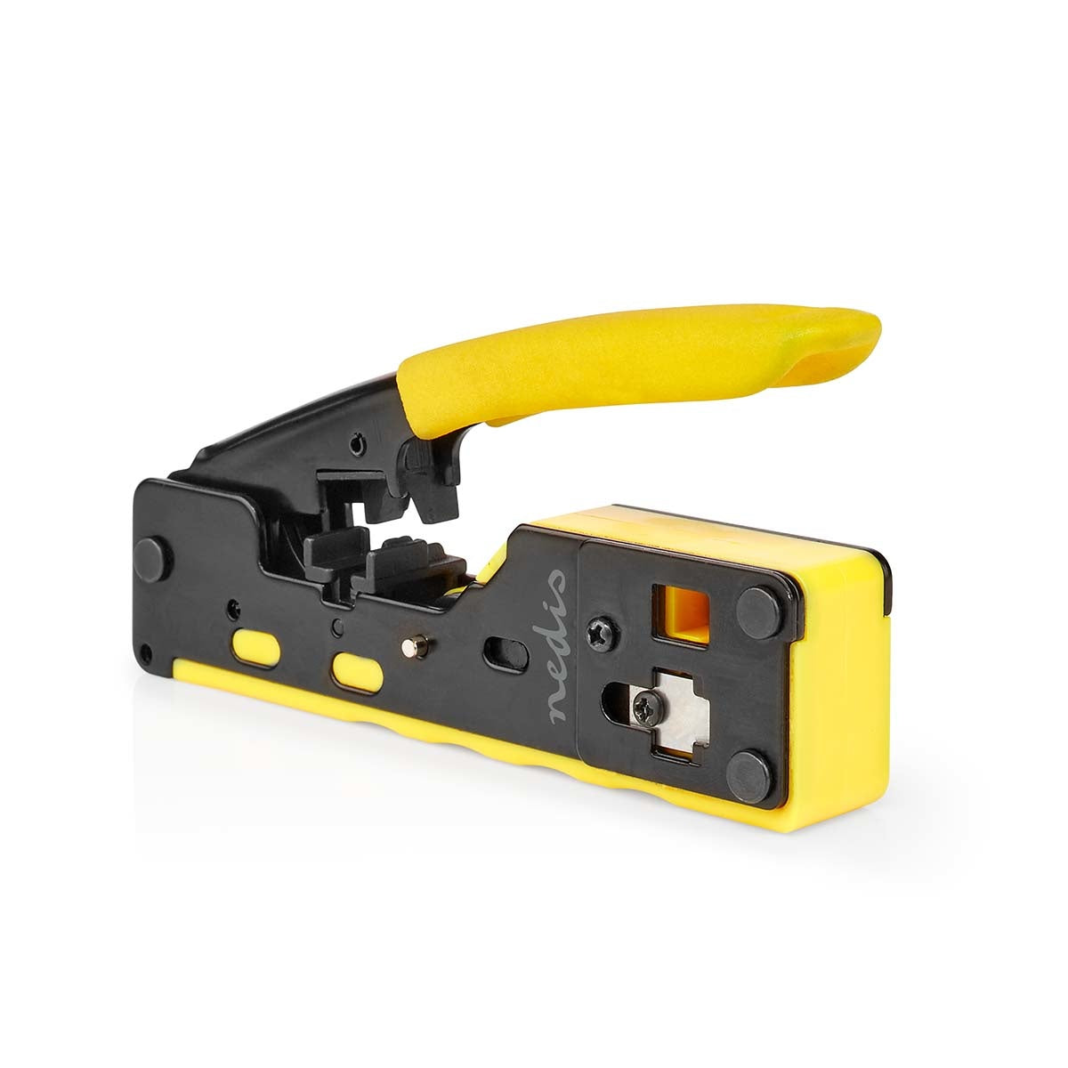 Pass Through Crimping Tool for Network Connectors - Professional RJ45 Crimper for Ethernet Cables - Perfect for Home & Office Network Installations