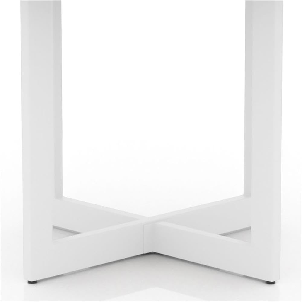 Baletto Contemporary Wood End Table - Oak & White Finish - Modern Nightstand for Living Room, Bedroom, or Office
