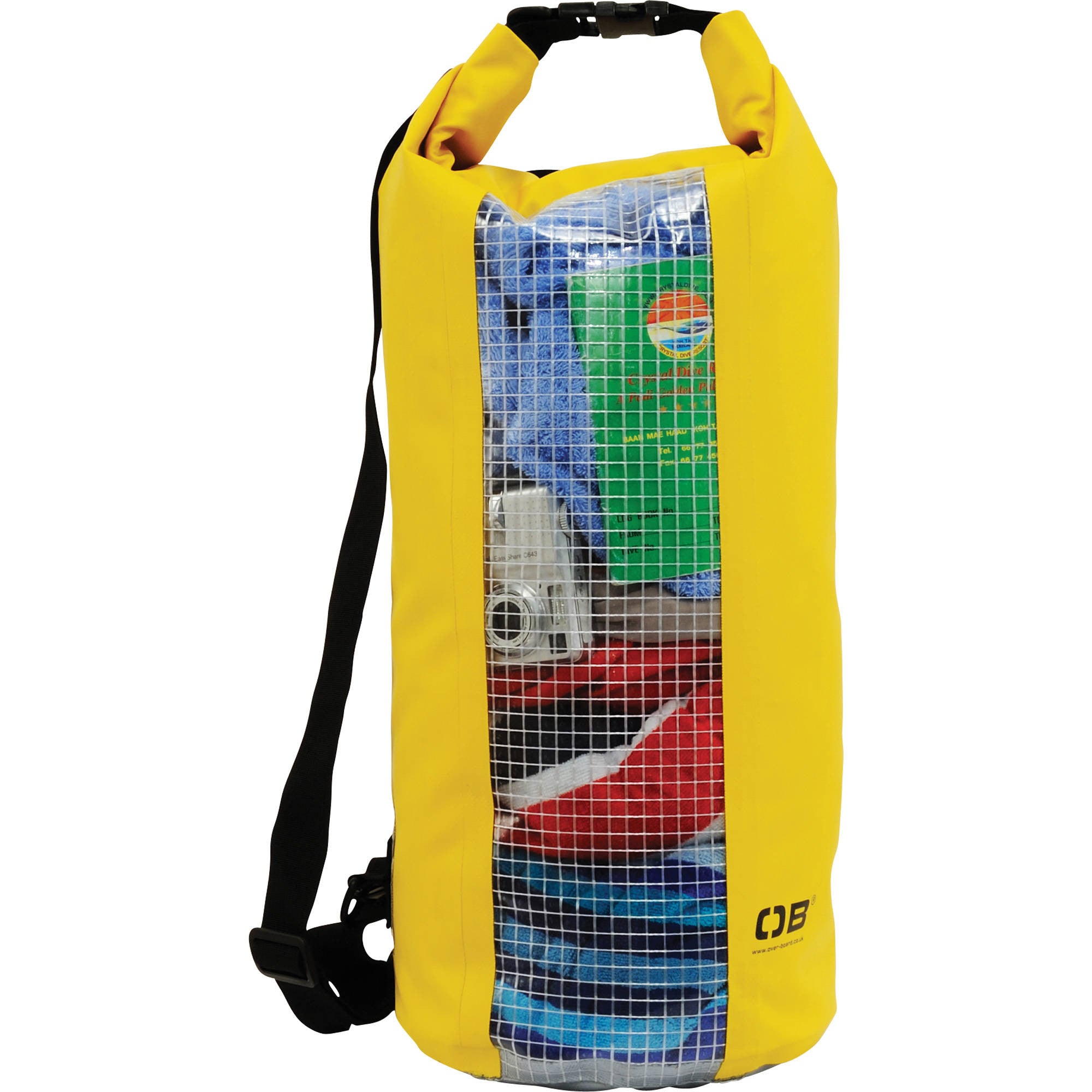 OverBoard Waterproof Dry Tube Bag with Clear Window - 30L Capacity for Kayaking, Boating & Water Sports - Keep Gear Safe & Dry