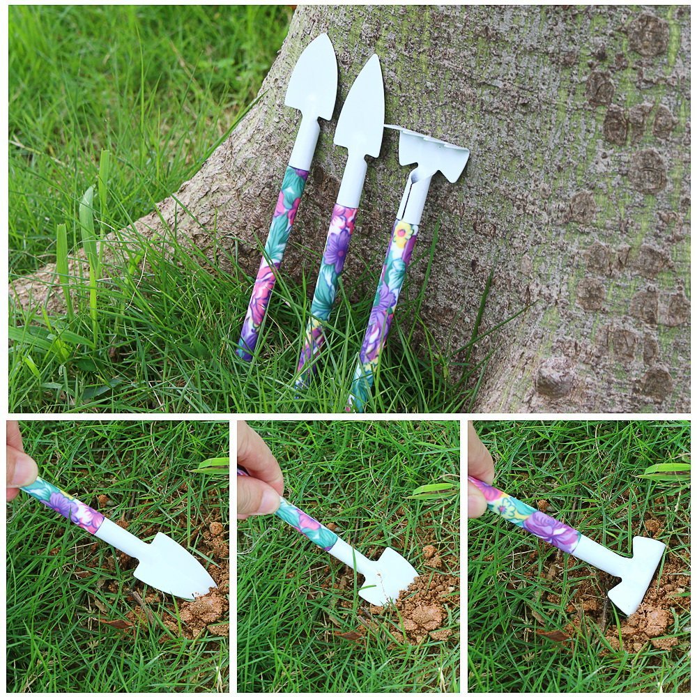 11-Piece Purple Floral Garden Tools Set with Ergonomic Handles - Trowel, Rake, Shovel, Pruner, Shears, Sprayer & Gloves in Carrying Case | Perfect Gardening Gifts for Women, Outdoor Planting & Yard Work