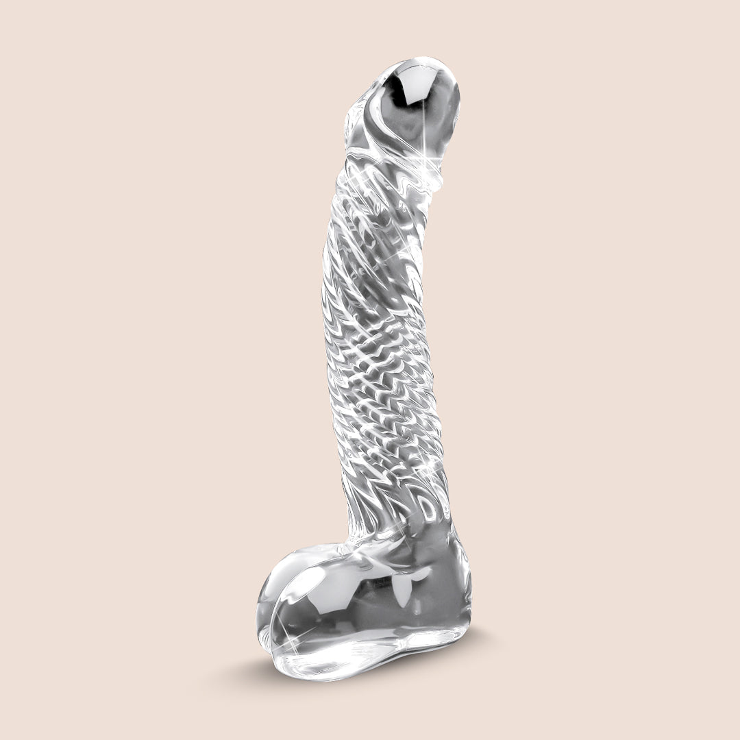 Icicles No. 61 Glass Dildo - Premium Handmade Glass Adult Toy for Women & Couples - Perfect for Sensual Play, Temperature Play & G-Spot Stimulation