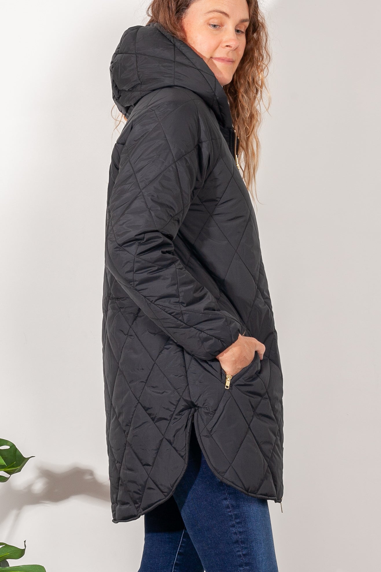 Bande Studio Queenie Quilted Parker Jacket - Women's Lightweight Water-Resistant Coat for Fall & Winter | Perfect for Outdoor Activities, Commuting, and Casual Wear