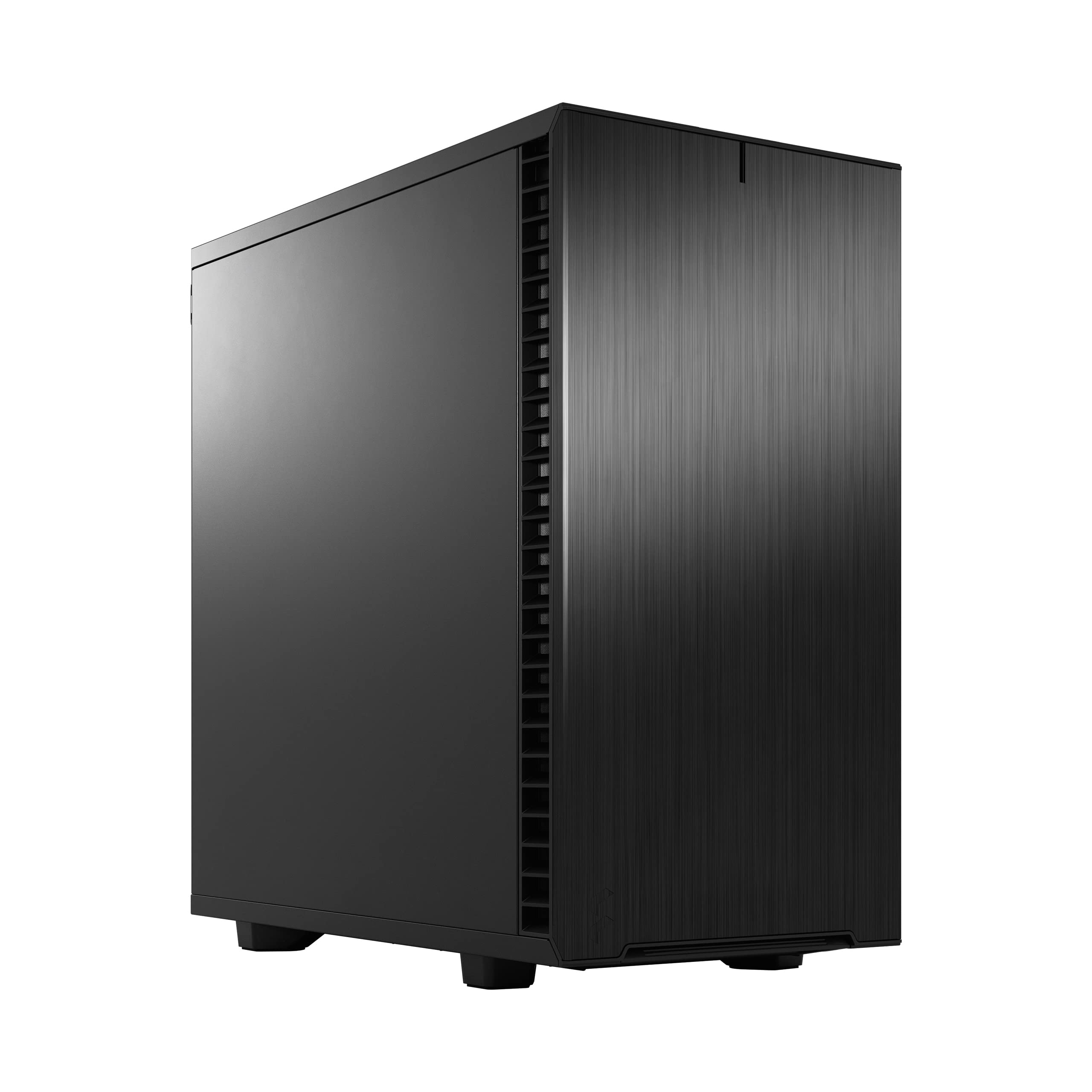 Fractal Design Define 7 Mini Black Micro ATX PC Case - Brushed Aluminum/Steel, Silent Mini Tower Computer Chassis for Home/Office/Gaming Workstation
