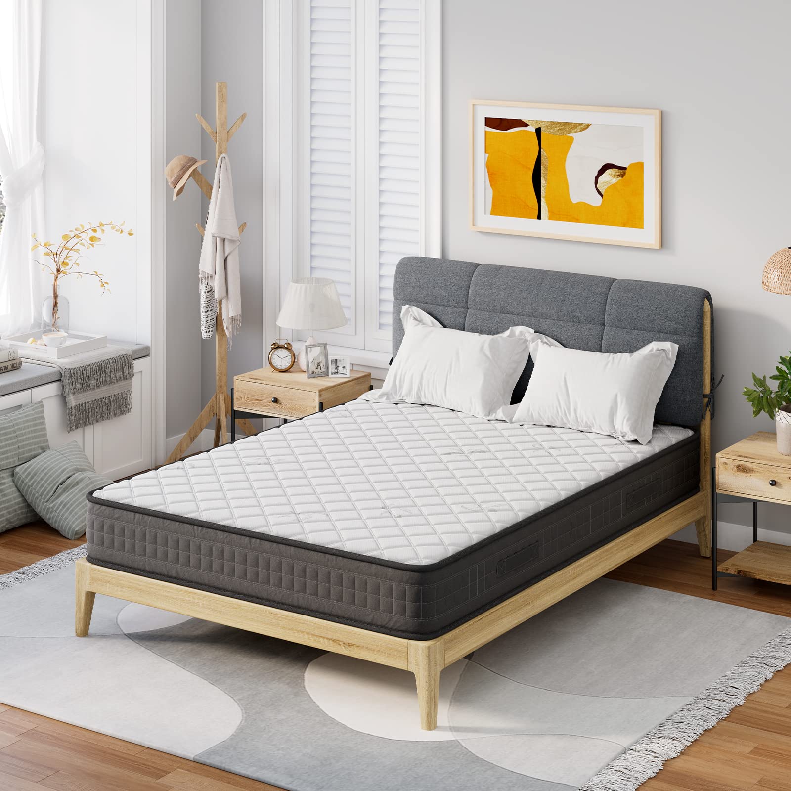 Giantex 8 Inch Memory Foam Mattress - Medium Firm, Breathable, Pressure Relief, CertiPUR-US Certified, Bed in a Box (Full Size) - Perfect for Guest Rooms, Dorms, RVs & Small Spaces