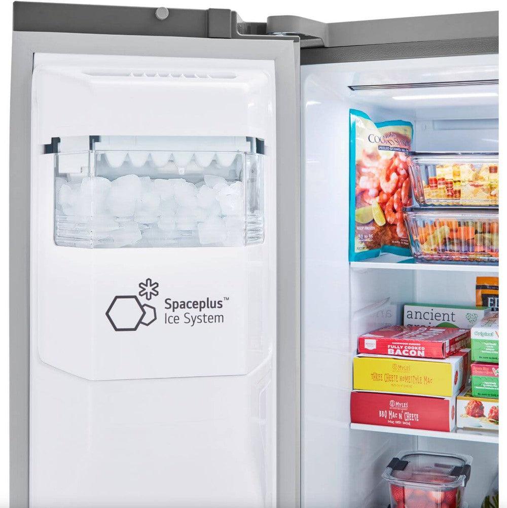 LG LRSXC2306S 36-Inch Counter Depth Side by Side Refrigerator - 23 Cu. Ft. Stainless Steel Energy Star - Perfect for Modern Kitchens & Open Floor Plans