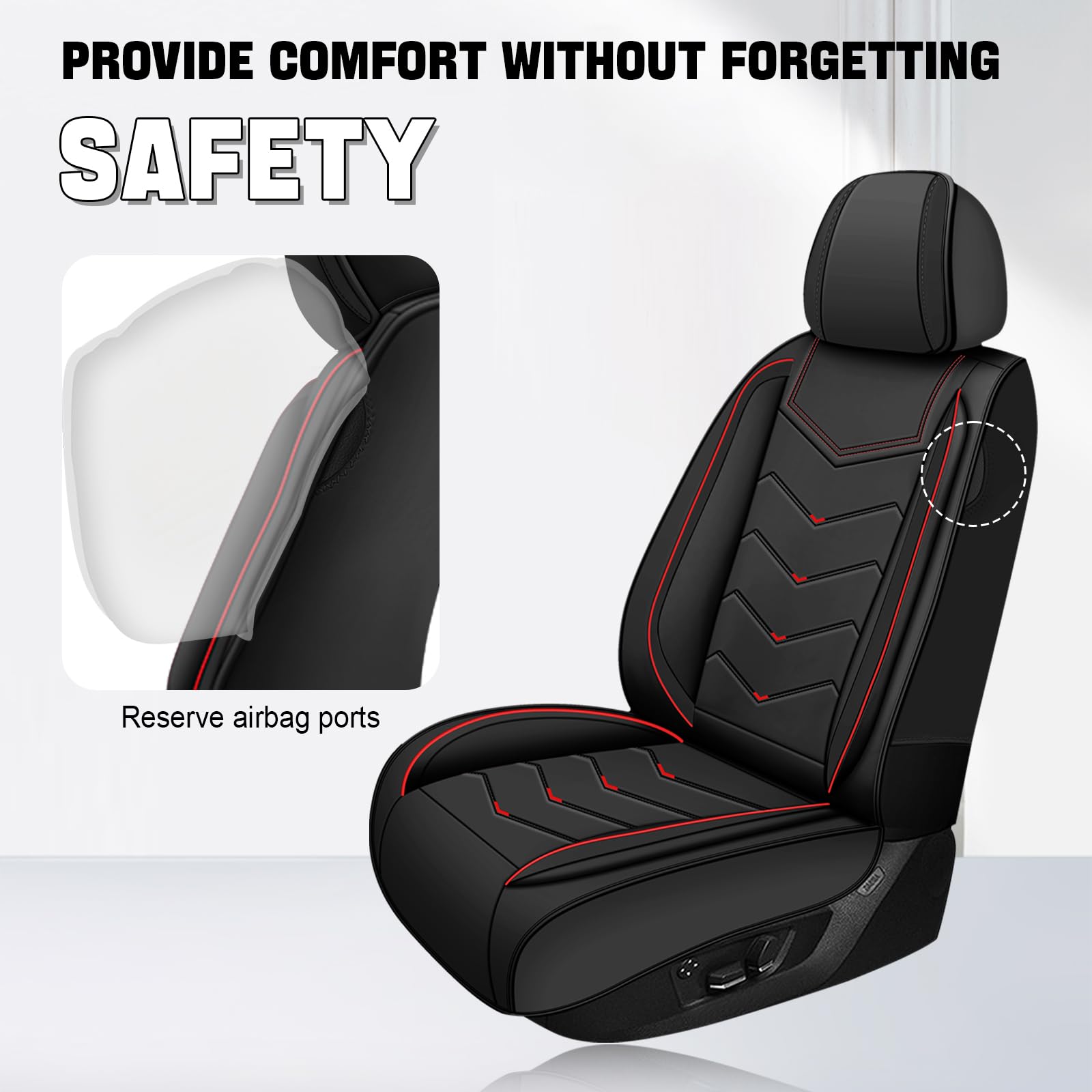 Premium Non-Slip Waterproof Car Seat Covers for Toyota Highlander 2001-2024 - Full Set Nappa Leather Seat Protectors (5 Seats, Black) | Durable & Comfortable for Daily Commute, Road Trips & Family Protection
