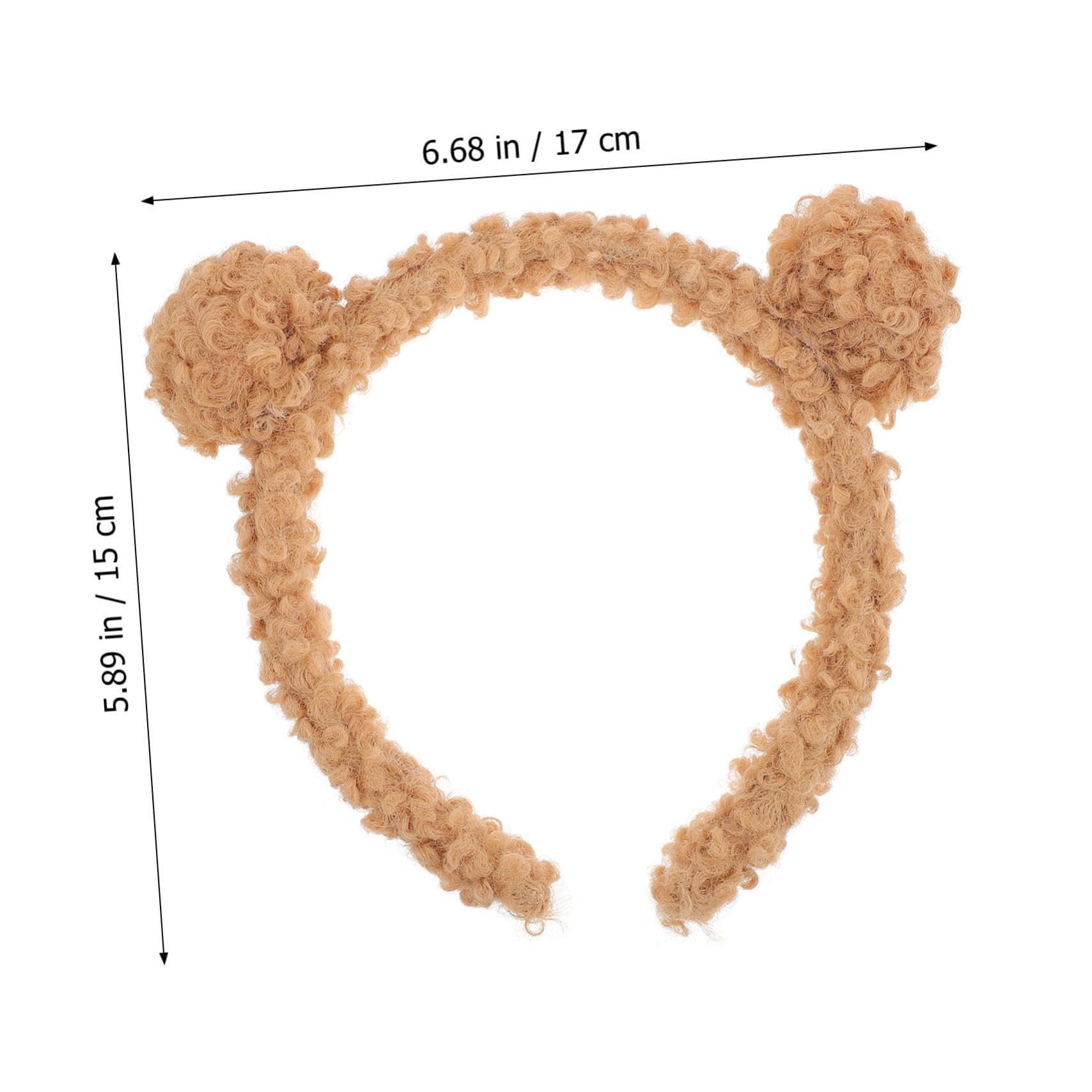Minkissy 3-Piece Plush Ear Headband Set - Fluffy Ball Headbands for Girls, Women, Boys - Perfect for Parties, Cosplay, Halloween & Masquerade Costumes - Soft & Comfortable for Daily Wear or Special Events