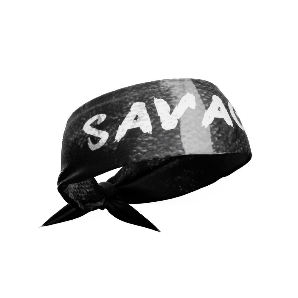 Savage Tie Headband for Women & Men - Stylish Adjustable Hair Accessory for Workouts, Yoga, Sports & Fashion | Soft & Comfortable Head Wrap