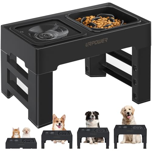 No spill water bowl+Slow Feeder Black