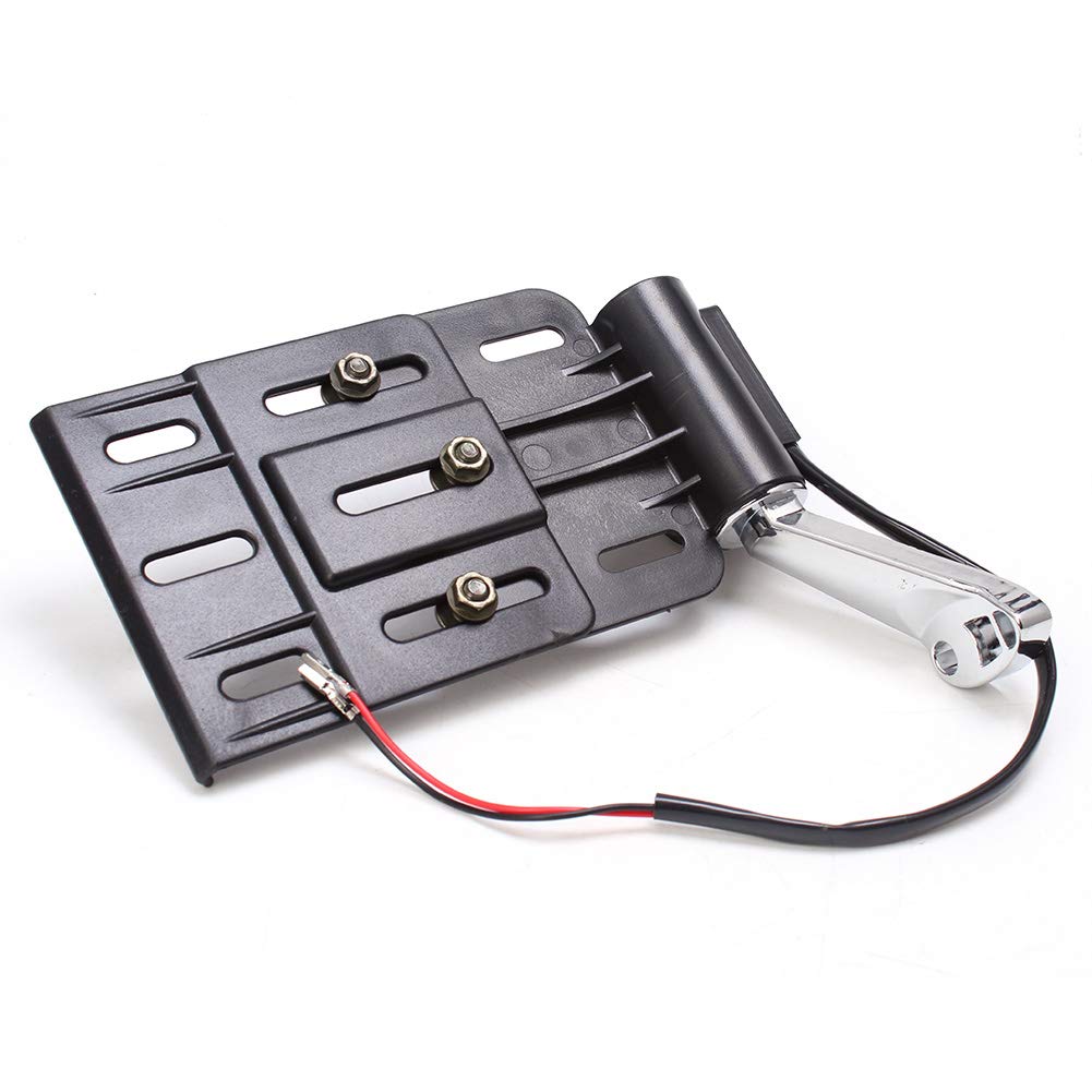 LED Motorcycle License Plate Frame with Side Mount - Universal Fit for Harley Sportster XL1200 XL883L - Durable Aluminum Alloy for Night Riding & Custom Bike Builds