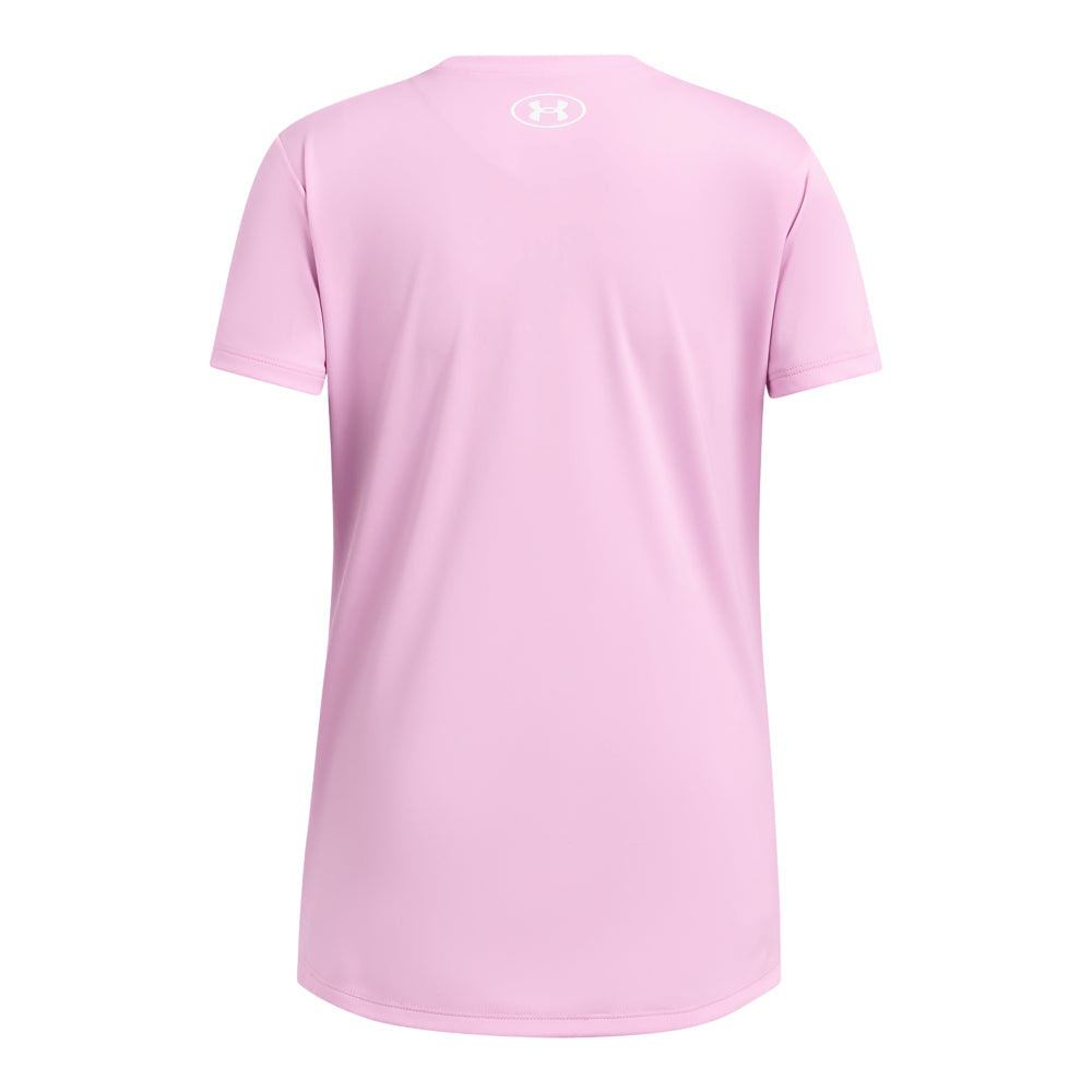 Under Armour Youth Tech Block Logo T-Shirt for Girls - Breathable, Moisture-Wicking Activewear for School, Sports & Play