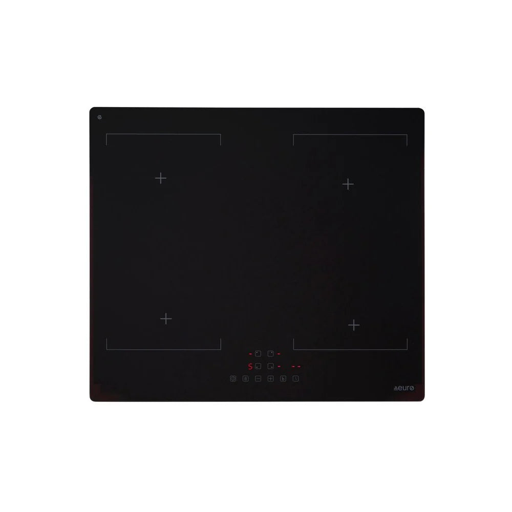 Euro Appliances ECT600AIN 60cm Induction Cooktop - Fast & Energy Efficient Electric Stove for Modern Kitchens | Perfect for Home Cooking, Small Apartments & RVs