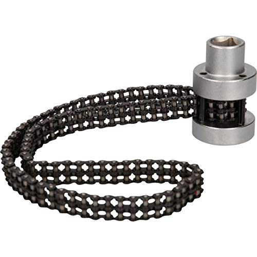 KS Tools 460.5215 Oil Filter Wrench & Air Dryer Cartridge Chain Wrench - 115mm Diameter for Automotive Repair & Maintenance