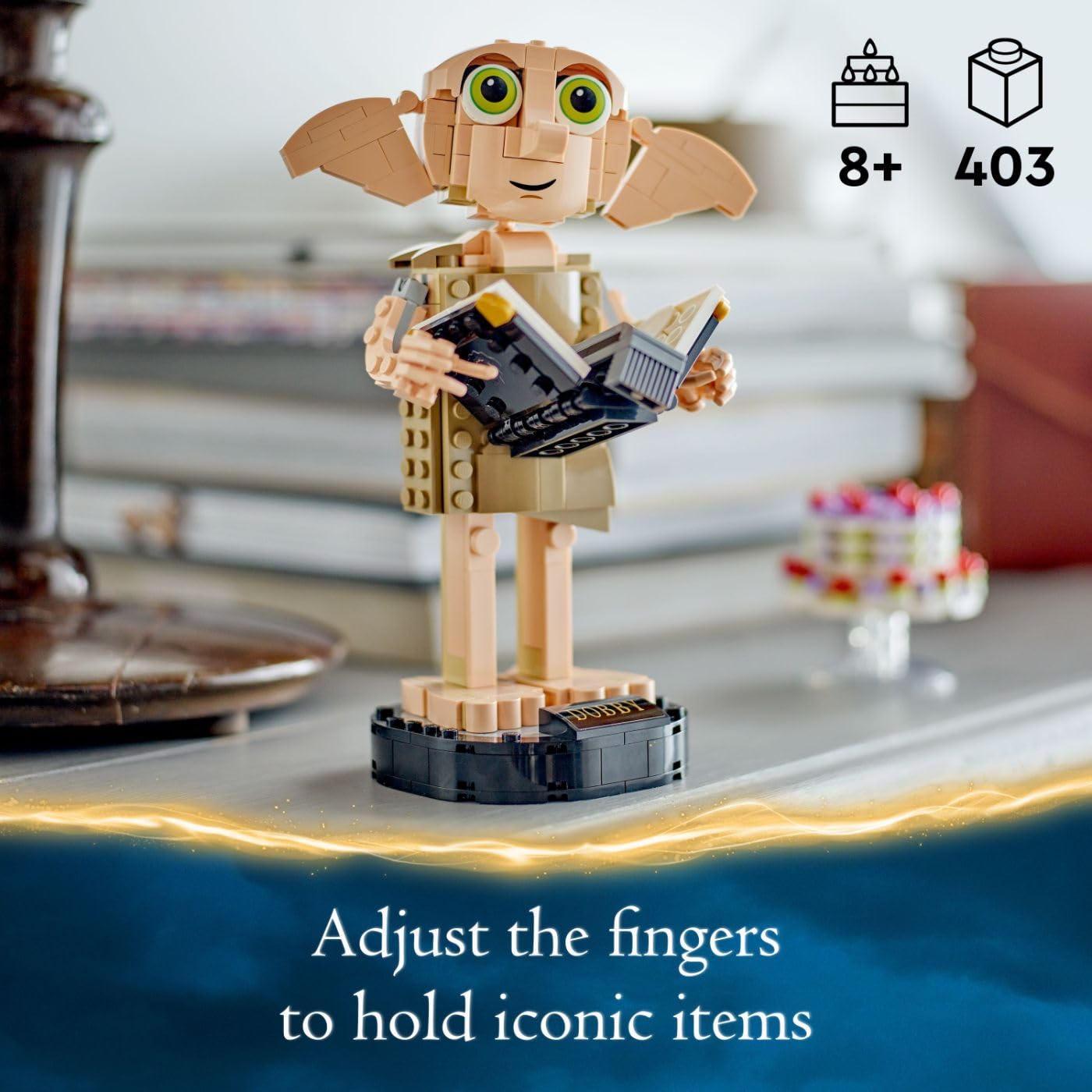 LEGO Harry Potter Dobby The House-Elf Building Kit 76421 - Collectible Display Model Toy for Kids Ages 8+, Perfect Gift for Birthday & Christmas - Build Your Own Beloved Harry Potter Character for Room Decor & Playtime