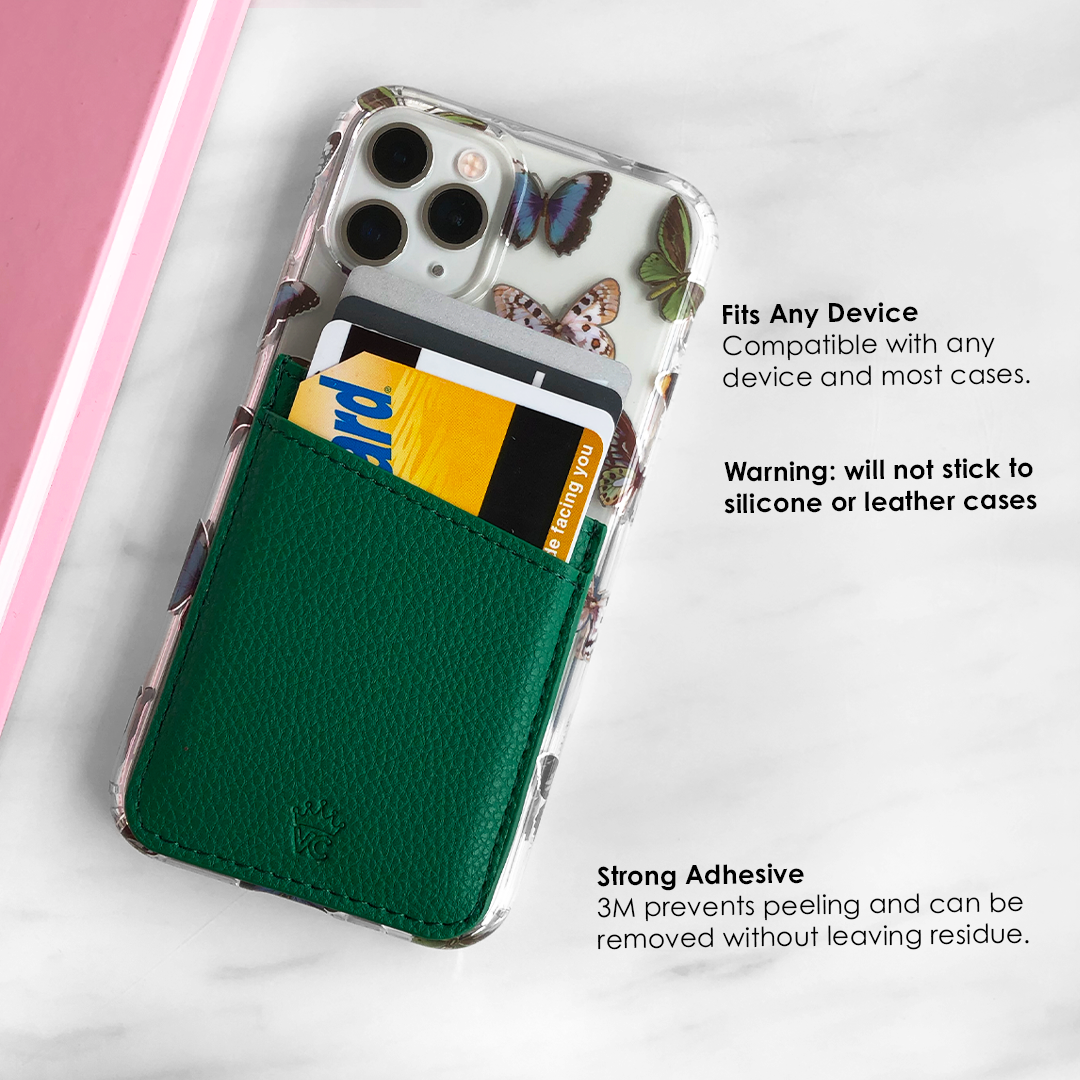 Premium Green Phone Wallet - Slim RFID Blocking Card Holder for iPhone & Android - Perfect for Travel, Shopping & Everyday Use