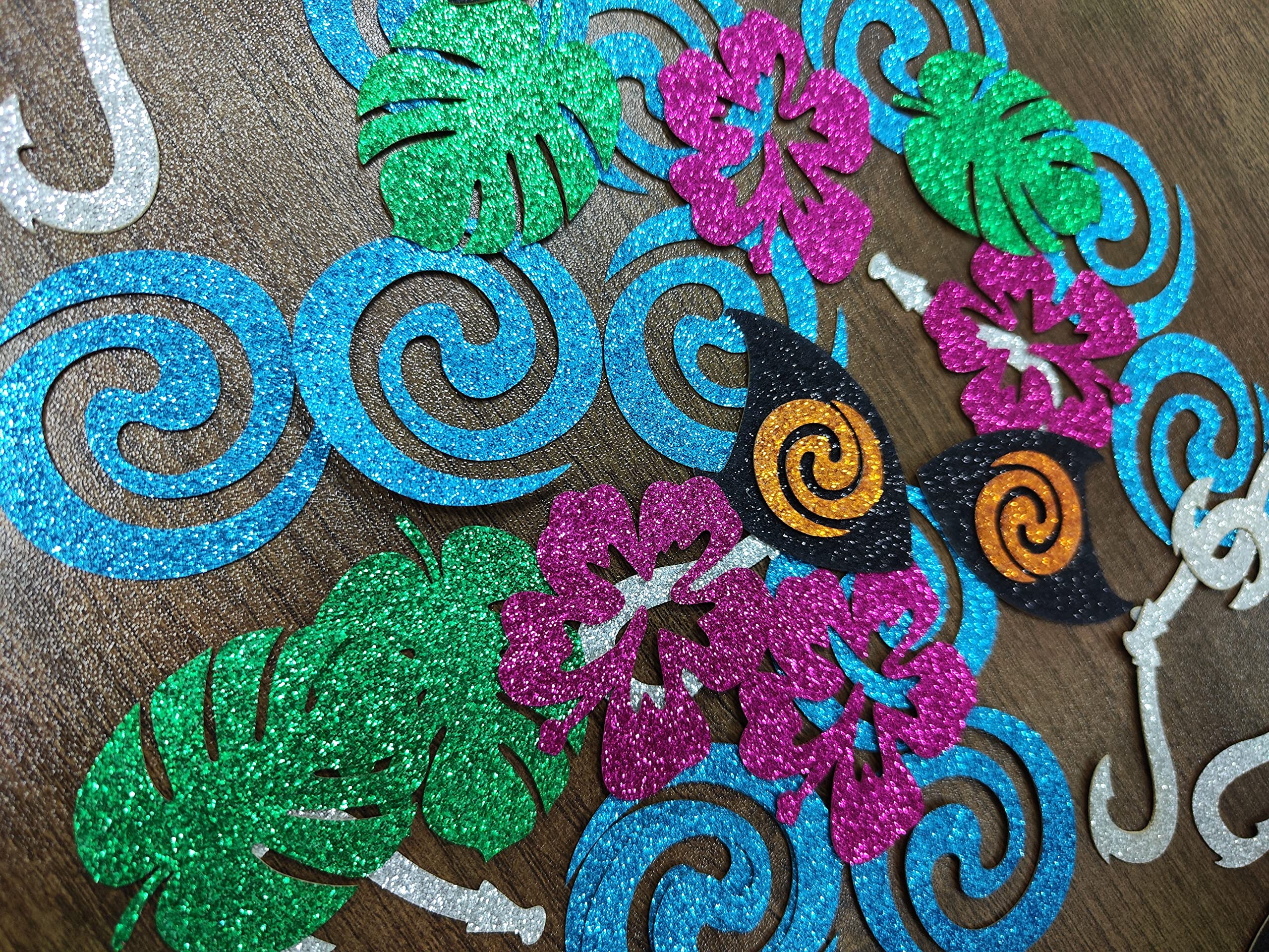 200Pcs Moana Birthday Confetti - Tropical Hawaiian Party Decorations for Baby Showers, Luau Theme Parties & Table Decor - Perfect for Disney Moana Themed Celebrations