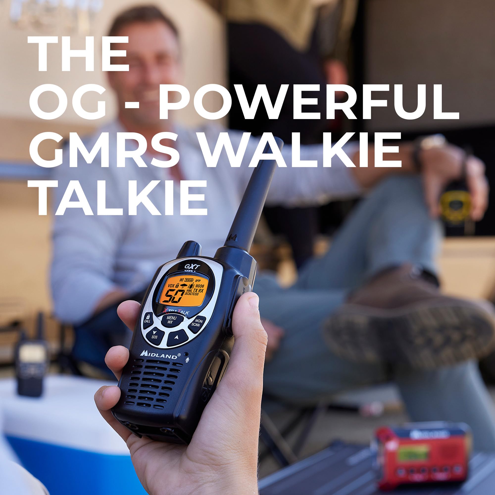 Midland GMRS MicroMobile Two-Way Radio Bundle with Walkie Talkies - Long Range Communication for Outdoor Adventures, Camping, Hiking & Emergency Preparedness