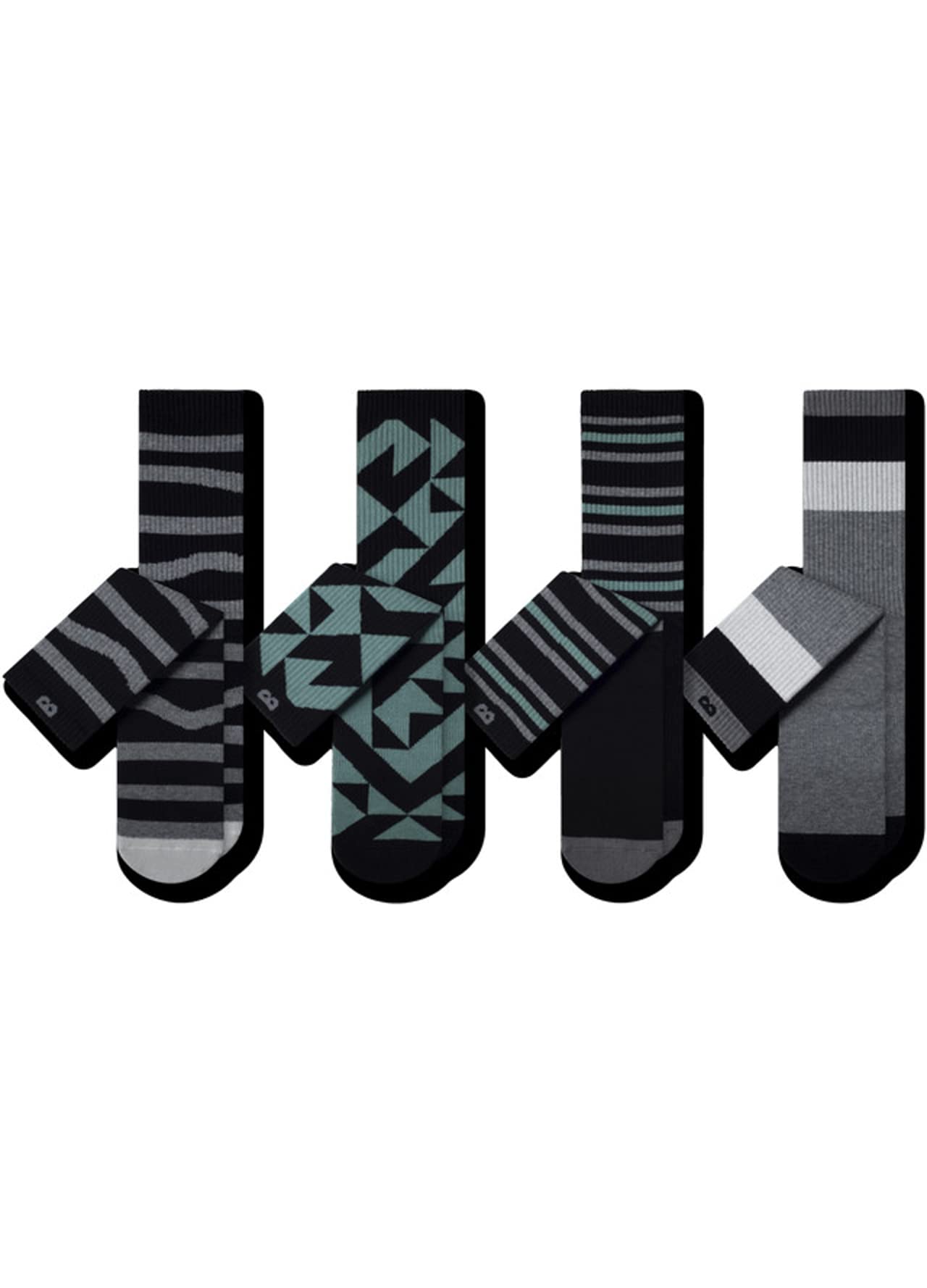Pair of Thieves Men's Cushioned Crew Socks 4-Pack - Breathable Athletic Socks for Running & Workout - AMZ Exclusive - Perfect for Gym, Sports & Everyday Comfort