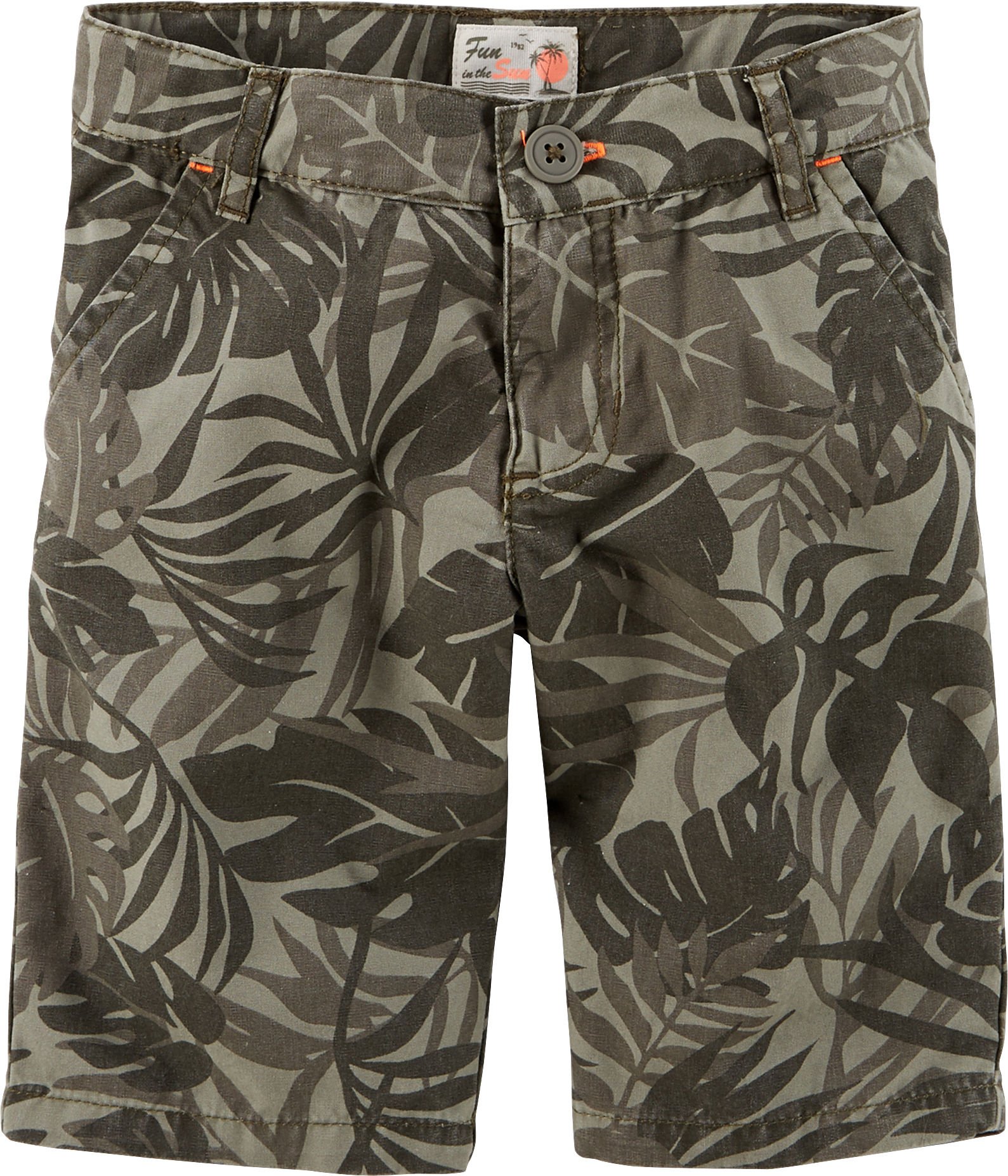 Carters Little Girls' Bermuda Shorts - 6X Size, Olive Green - Comfortable & Stylish for Summer Play, Beach Outings & Casual Wear