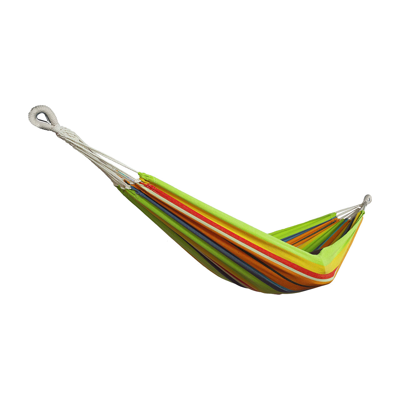Bliss Hammocks BH 400 GC Portable Hammock with Rope Loops & Hanging Hardware - 40 Inch Wide, 220 LB Capacity (Guacamole Stripe) - Perfect for Camping, Backyard Relaxation & Outdoor Adventures